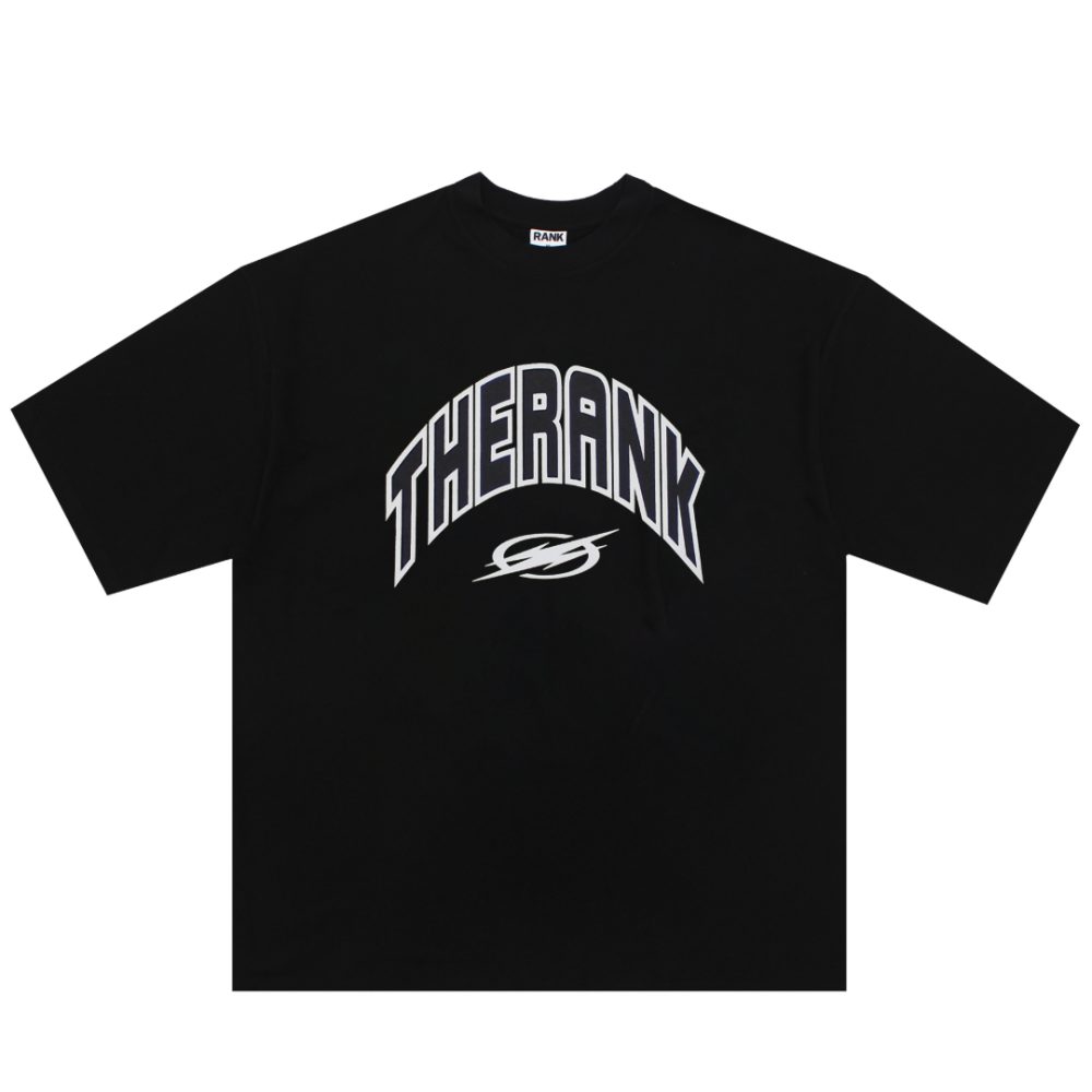 DYNAMIC ARCH LOGO OVER FIT T-SHIRTS [BLACK]