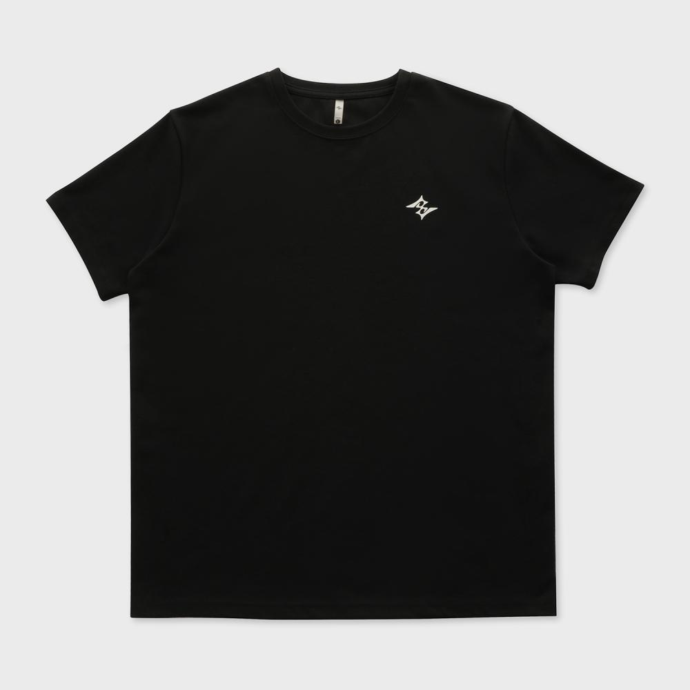 스탠다드 로고 머슬핏 티셔츠-블랙