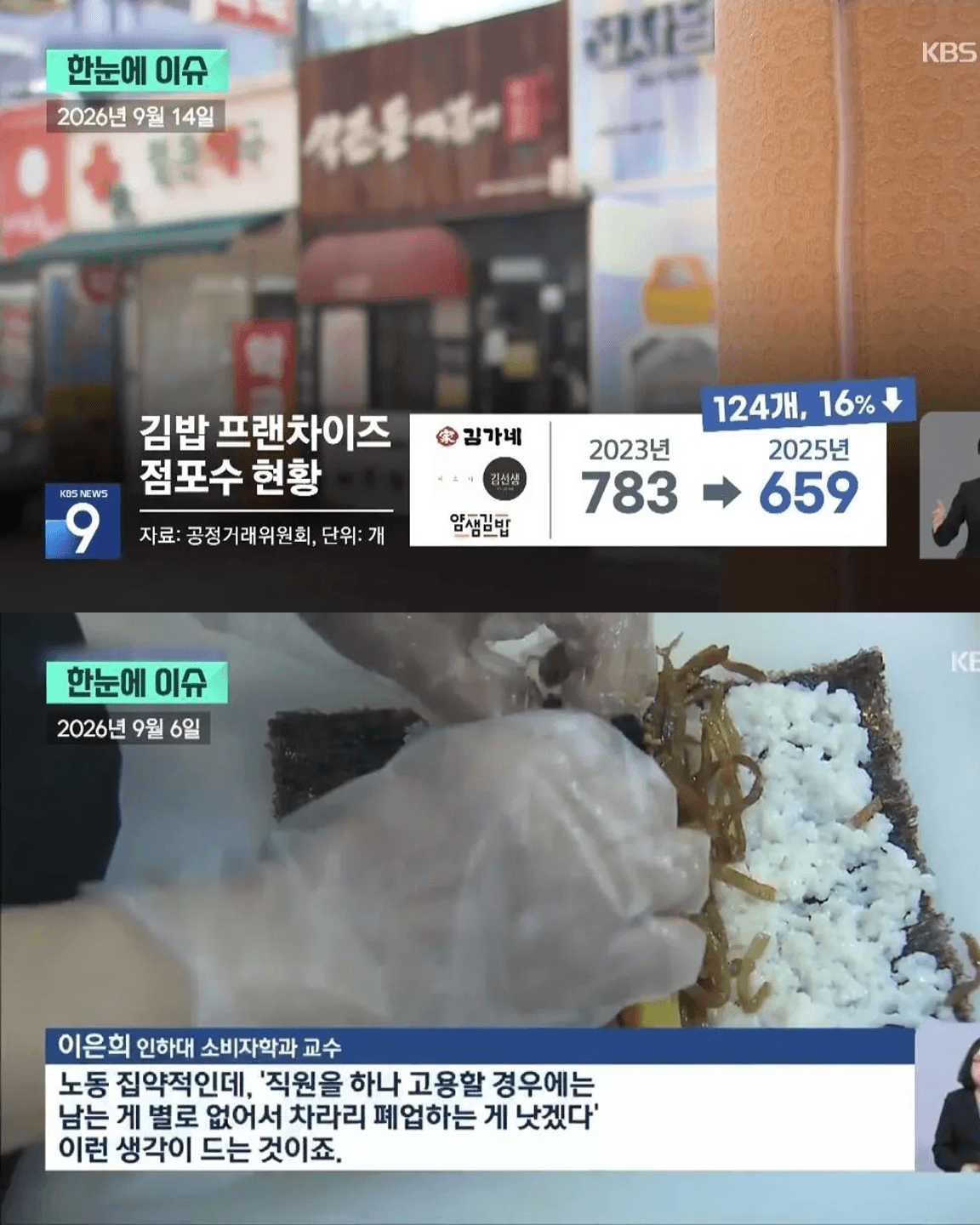 국민음식 김밥 위기 이대로 괜찮을까?