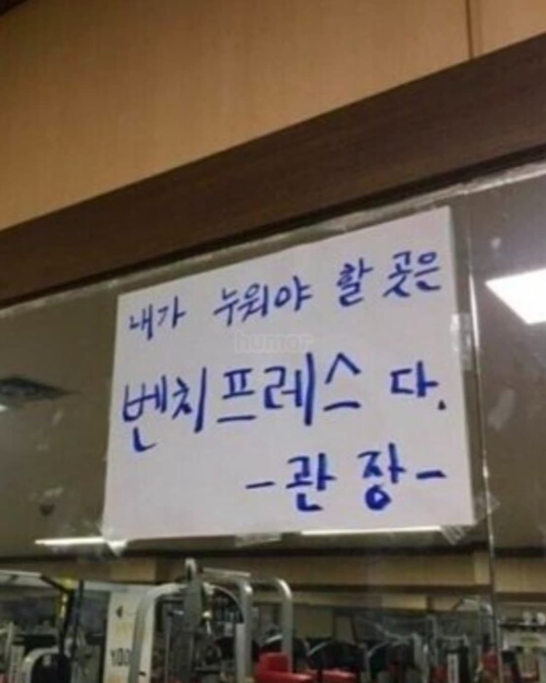 어느 헬스장의 뼈 때리는 명언