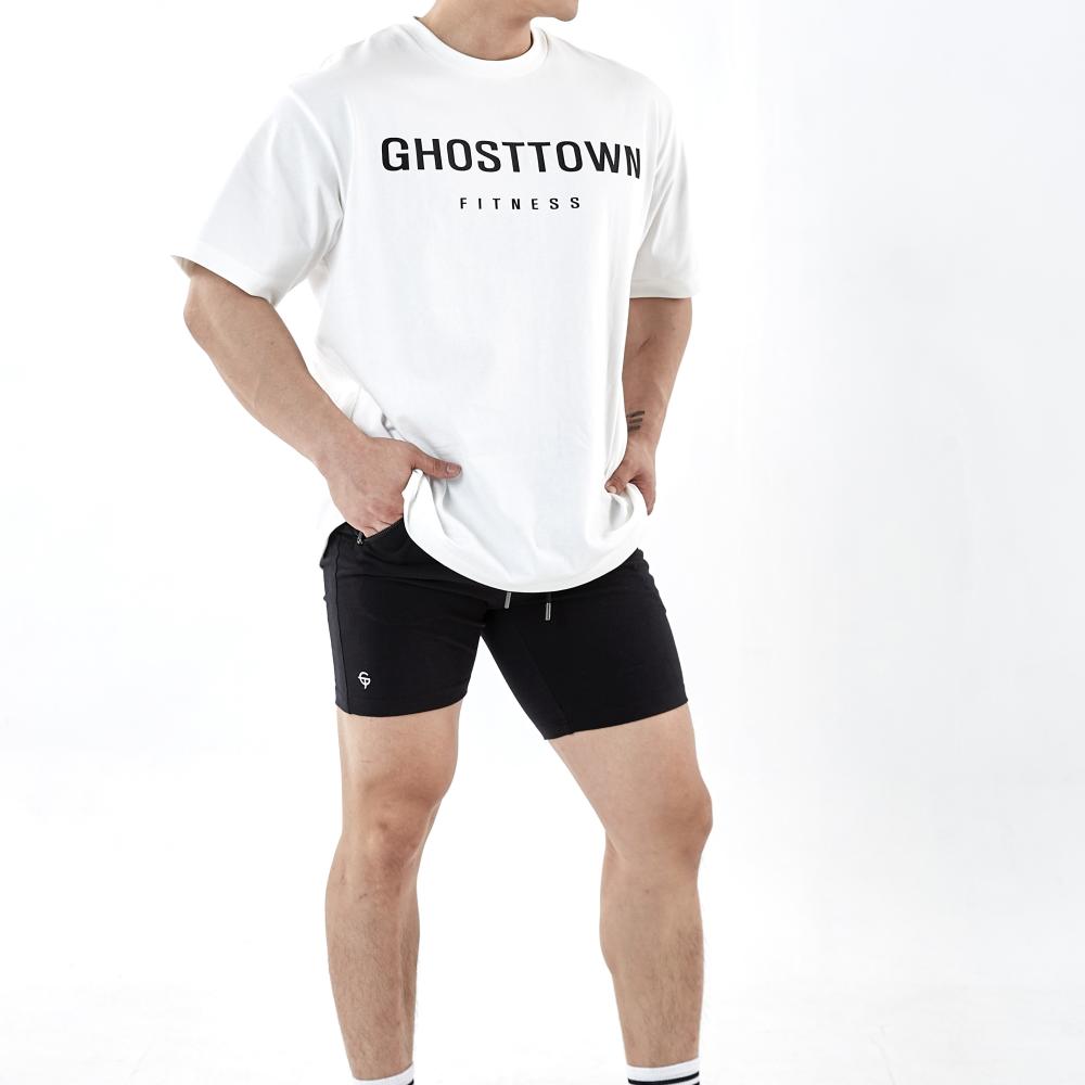 GHOSTTOWN 오리지널 오버핏 티셔츠 화이트